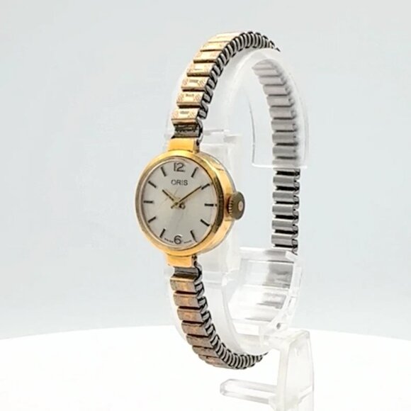 Vintage Oris Ladies Mechanical Wristwatch 442 KIF Gold Plated & Steelw/Box - Picture 1 of 6